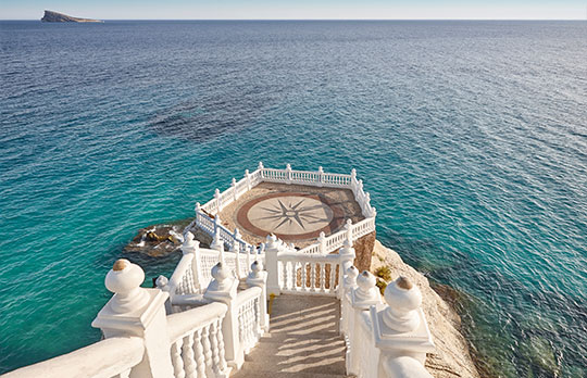 Mediterranean Coastline Viewpoint in Benidorm