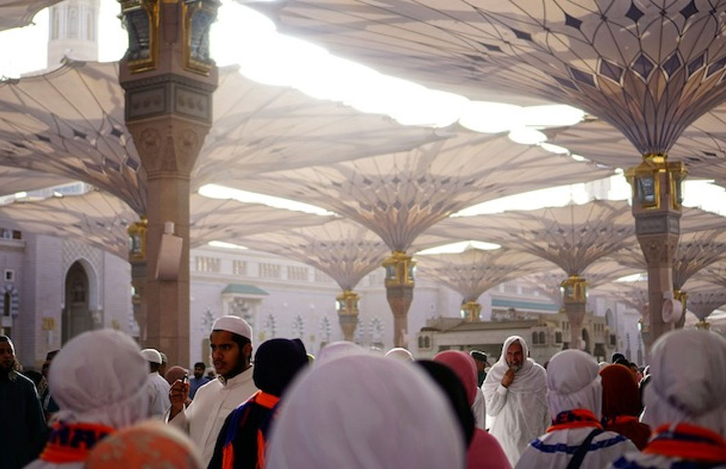Muslims make a Hajj to Medina