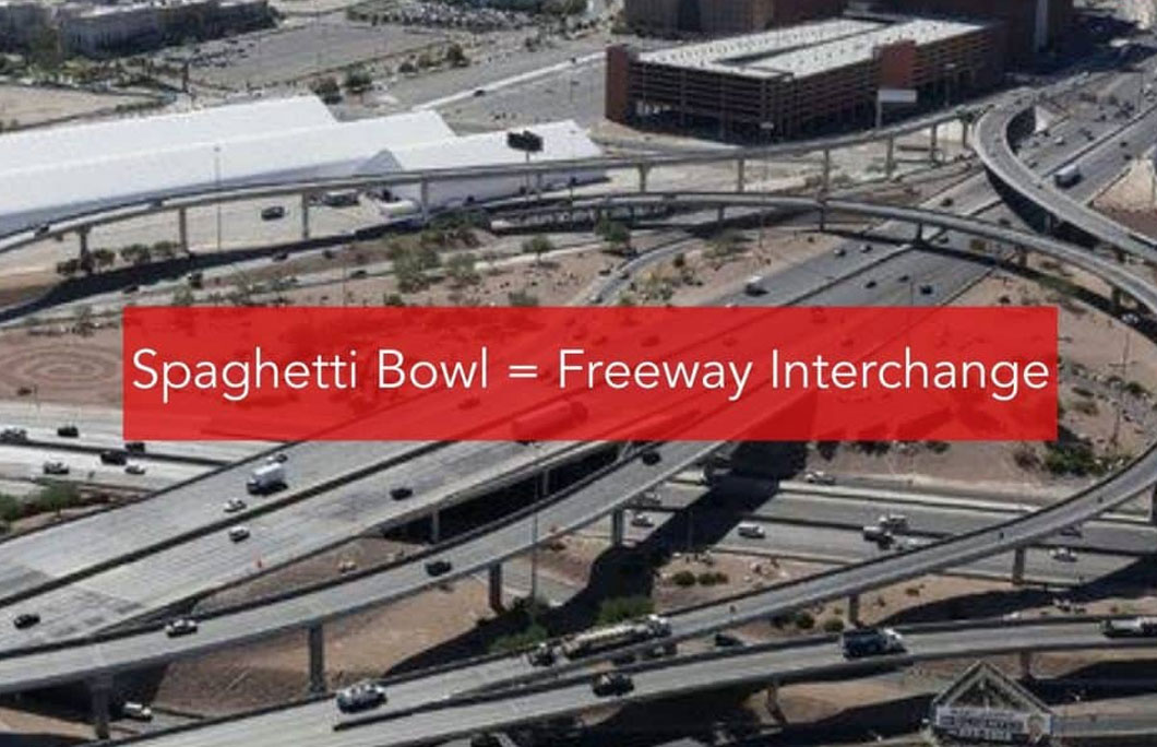 Spaghetti Bowl = Freeway Interchange