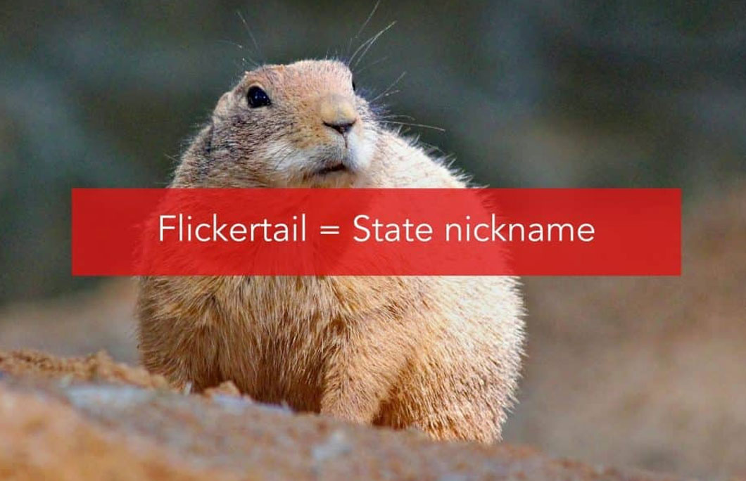 Flickertail = State nickname