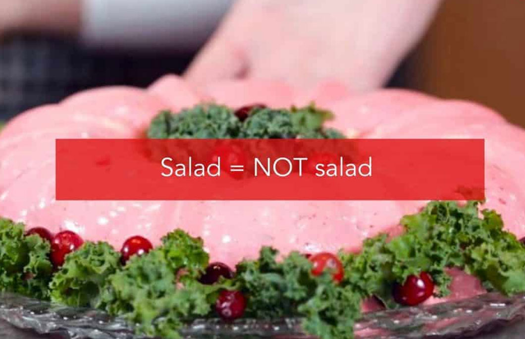 Salad = NOT salad