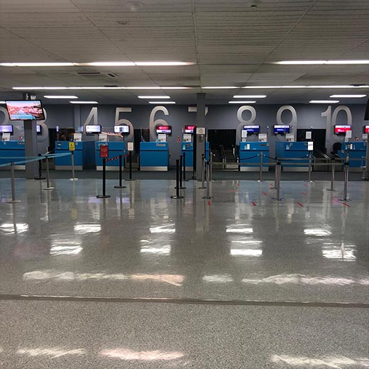 Norwich Airport check in desks