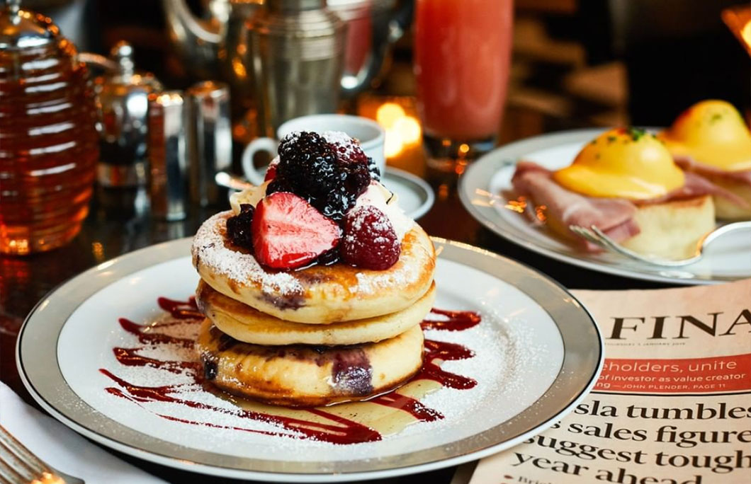 1. Pancakes With Berries – The Wolseley