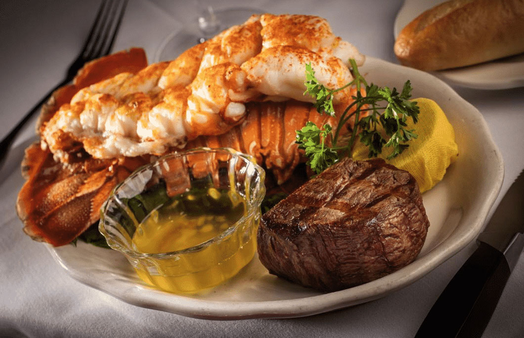 Petite Filet with Lobster  – Golden Steer Steakhouse