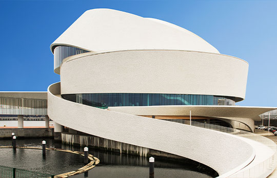 Powerful architecture of Leixoes cruise terminal