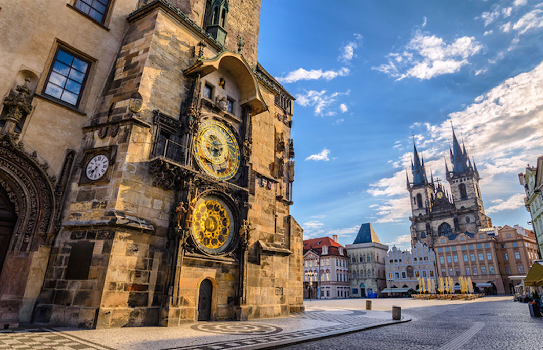 Prague is home to a very famous astronomical clock