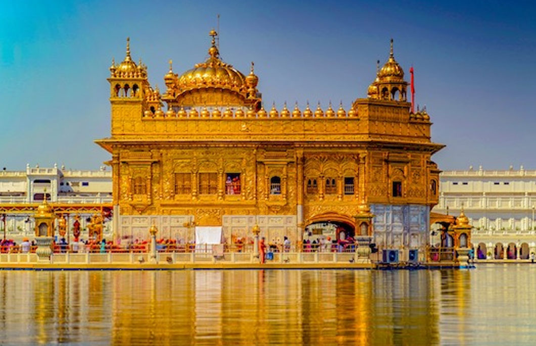 Pure gold covers the Sri Harmandir Sahib