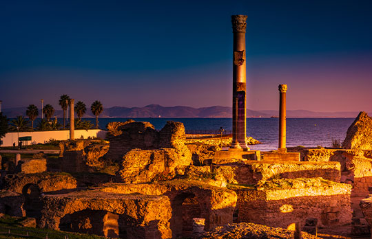 Ruines antiques à Carthage
