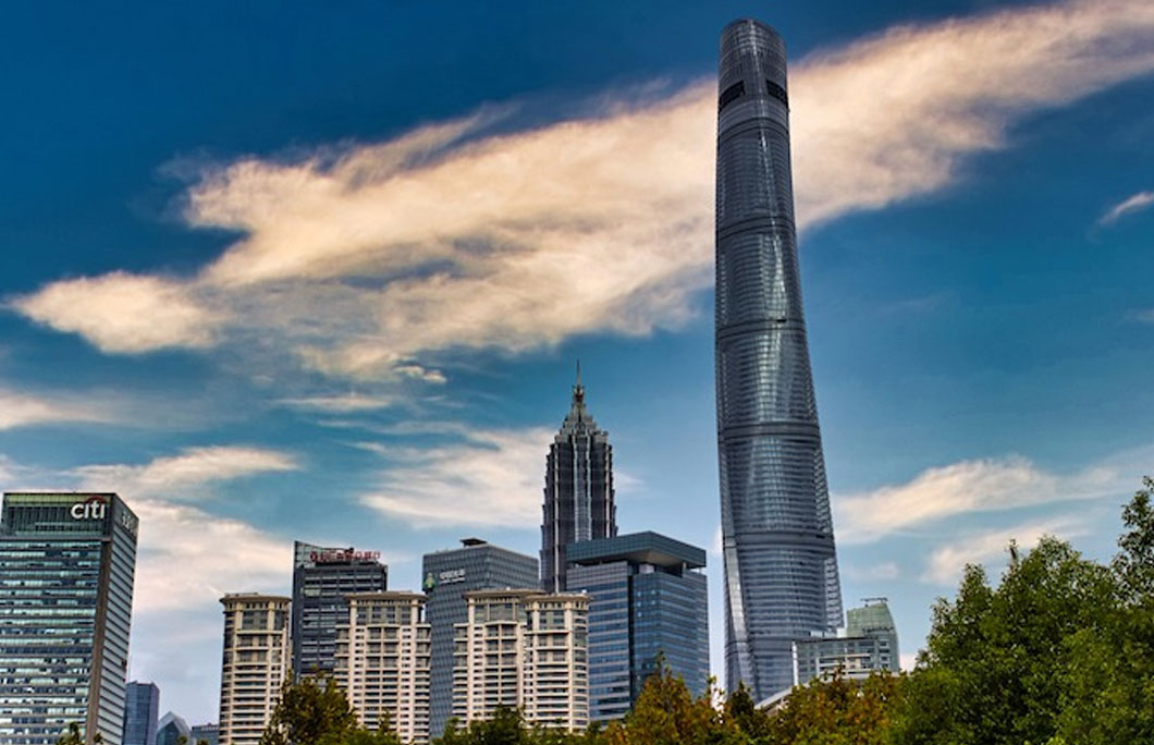 Shanghai is home to the tallest building in China