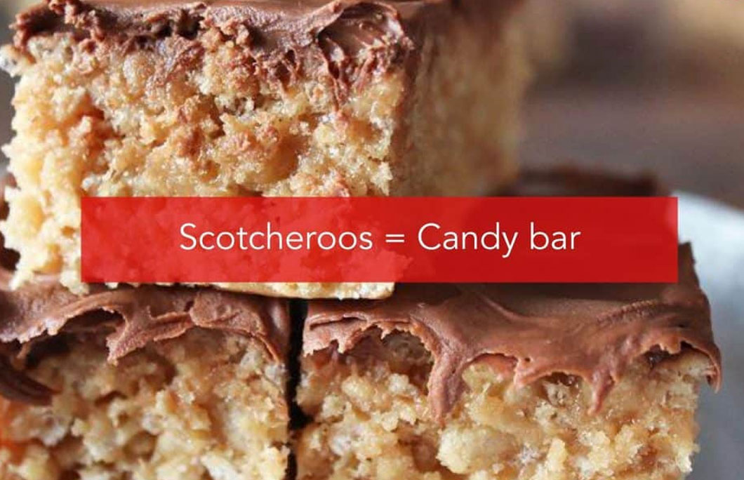 Scotcheroos = Candy bar
