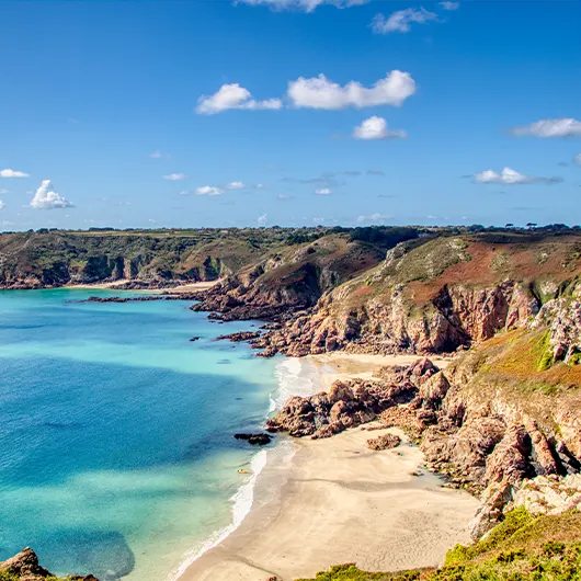 The south coast of Guernsey