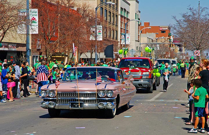 St. Patrick's Day parade Fifth Avenue and Fifty-ninth Street