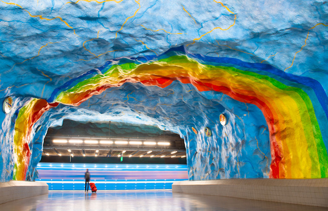 Stockholm is unofficially home to the world’s longest art gallery