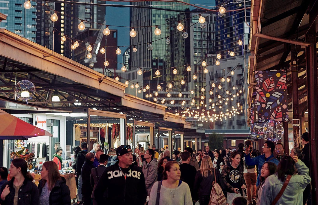 Summer Night Market at Queen Victoria Market