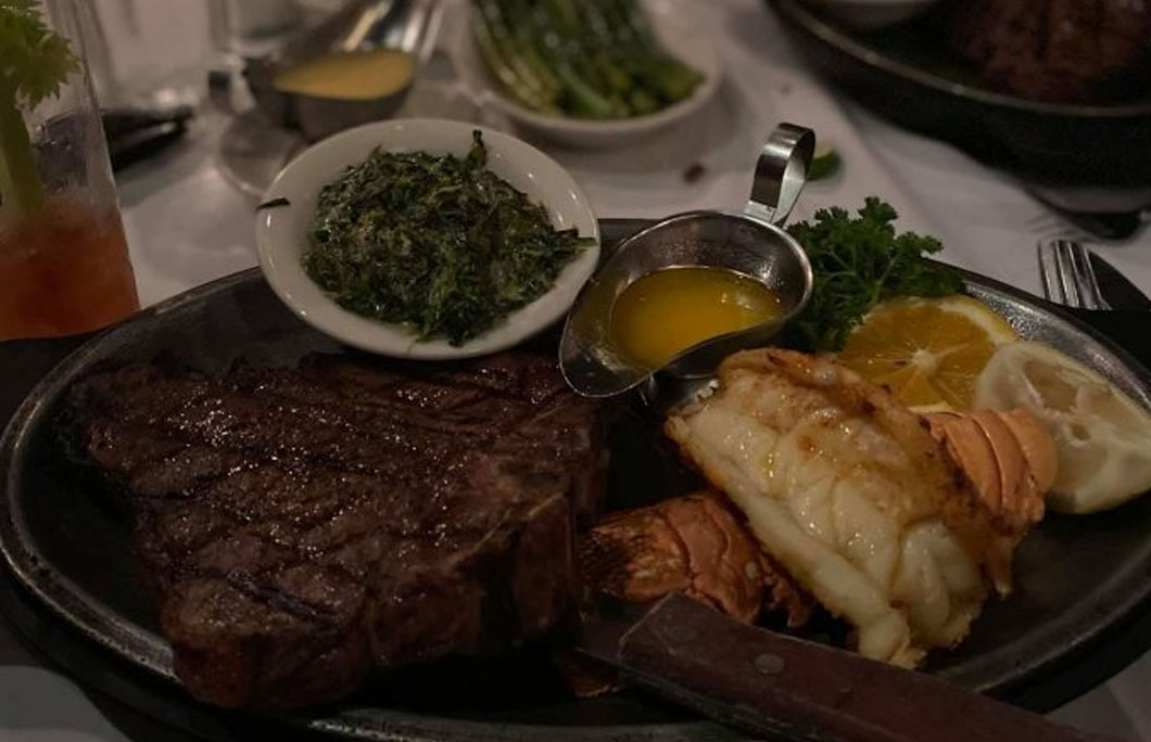 Surf 'N Turf - Tomahawk and Maine Lobster Tails - Vermont Wagyu