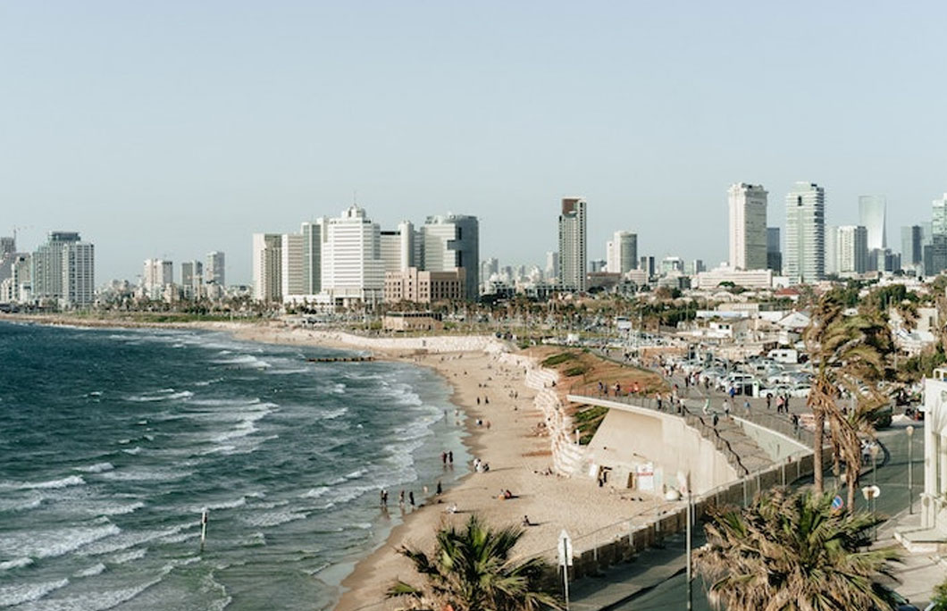 Tel Aviv is a coastal city in Israel