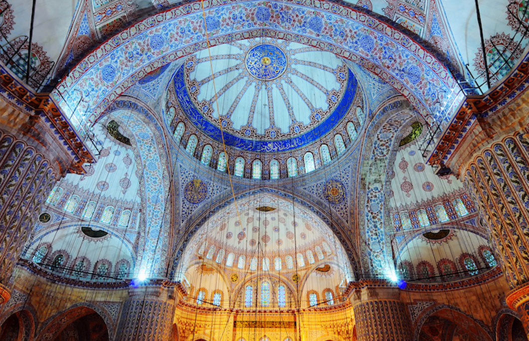 The Blue Mosque gets its name because of the tiles