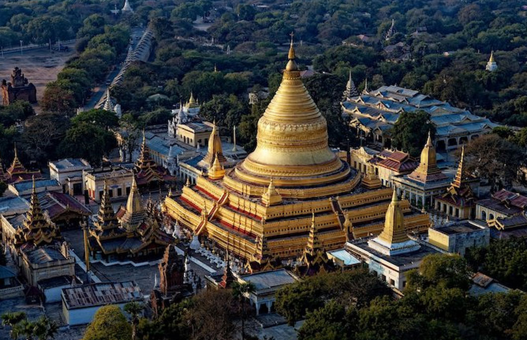 The Golden Pagoda is in Myanmar