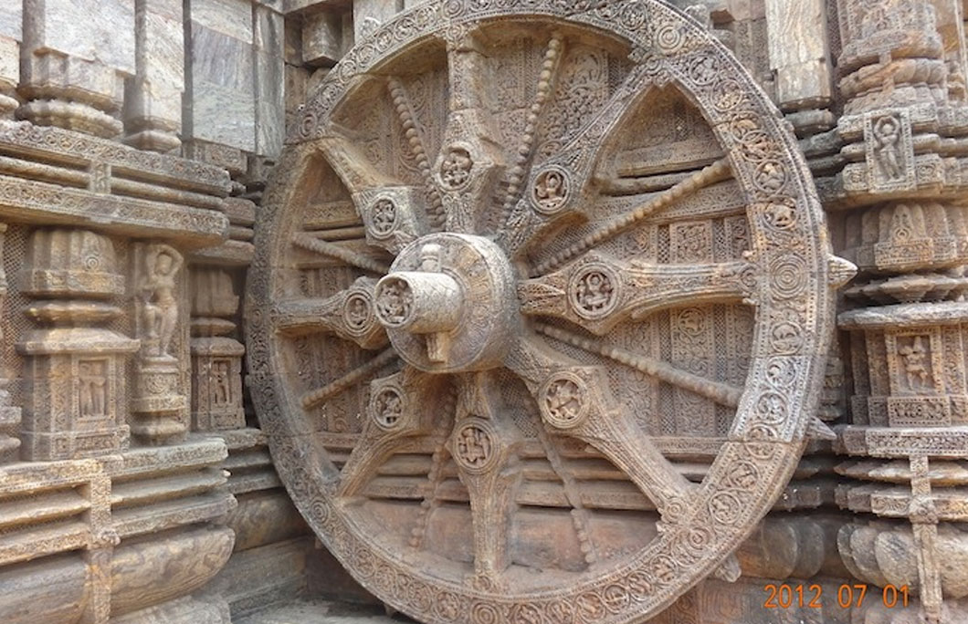The Konark Sun Temple tells the time