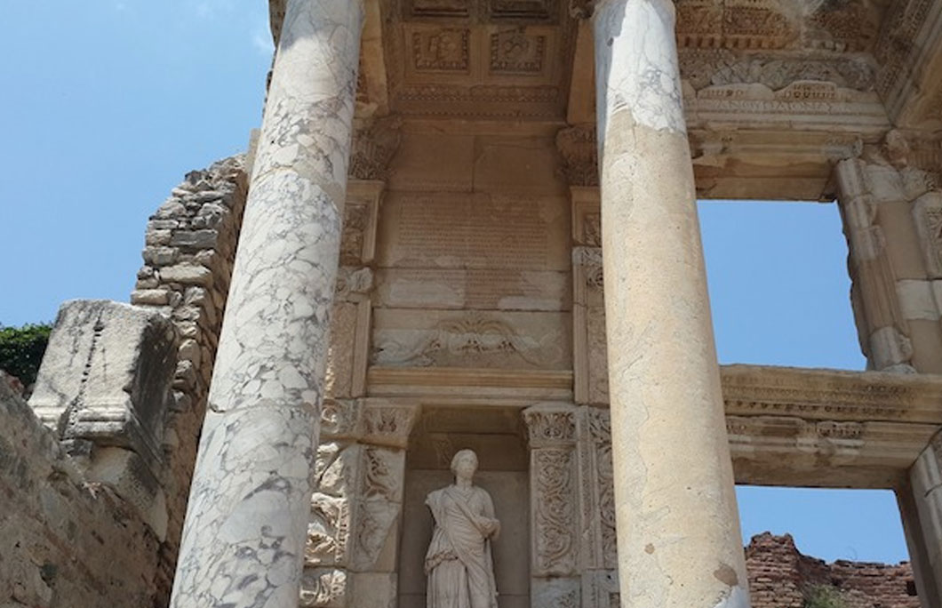 The Library of Celsus honours Tiberius