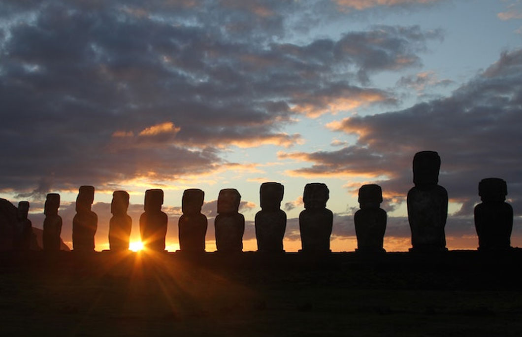 The moai represent the spirits of ancestors