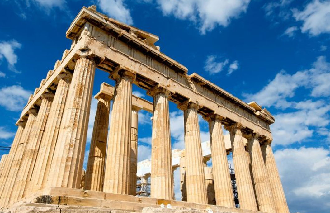 The Parthenon is a temple to the goddess Athena