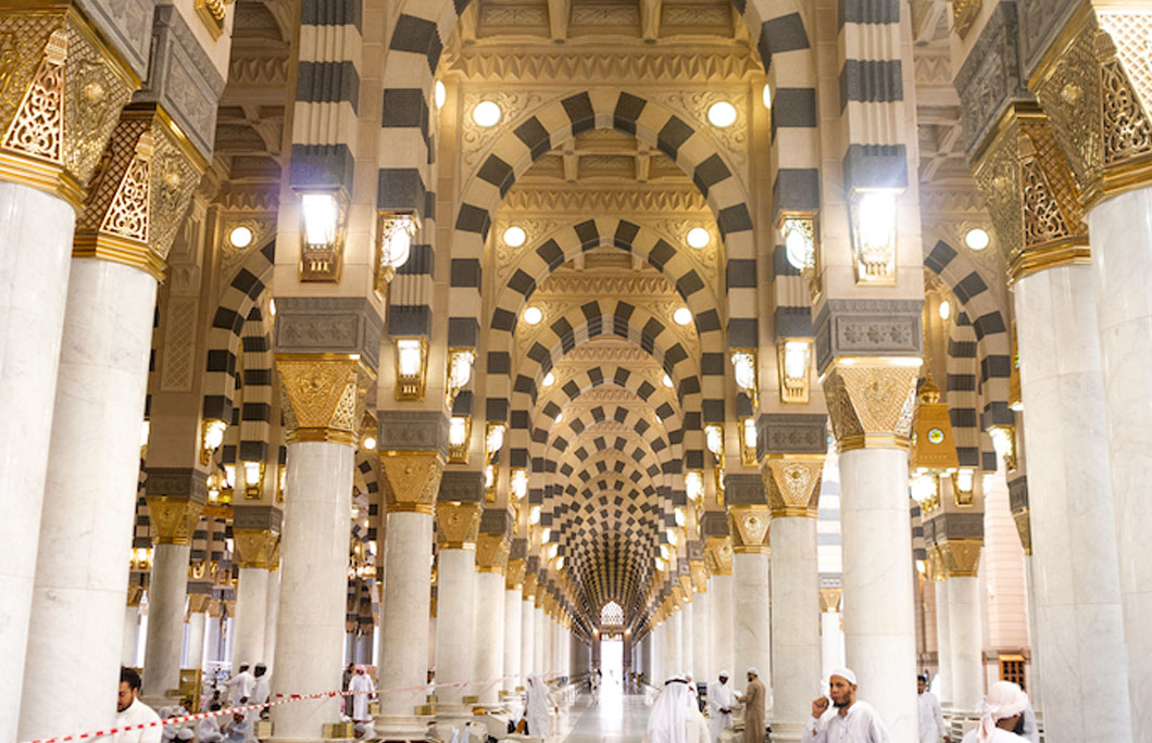 The Prophet’s Mosque was the first place in the Arabian Peninsula to have electric lights
