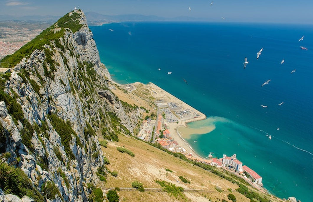 The Rock of Gibraltar dates back to the Jurassic period