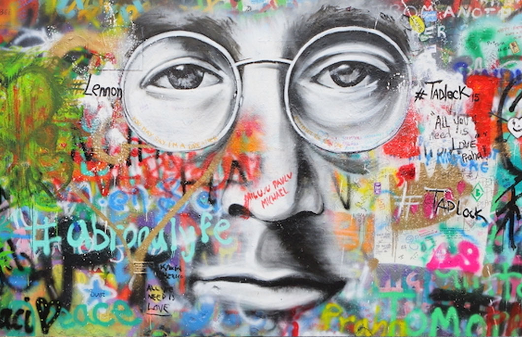 There’s a whole wall dedicated to John Lennon in Prague