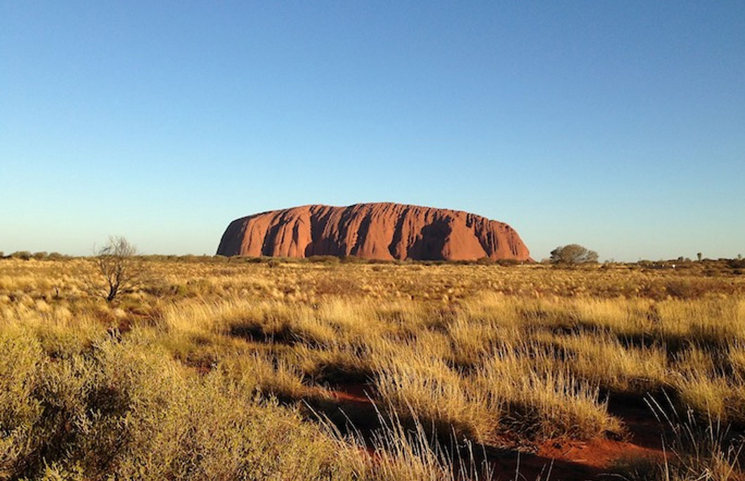 Uluru is a sandstone island mountain