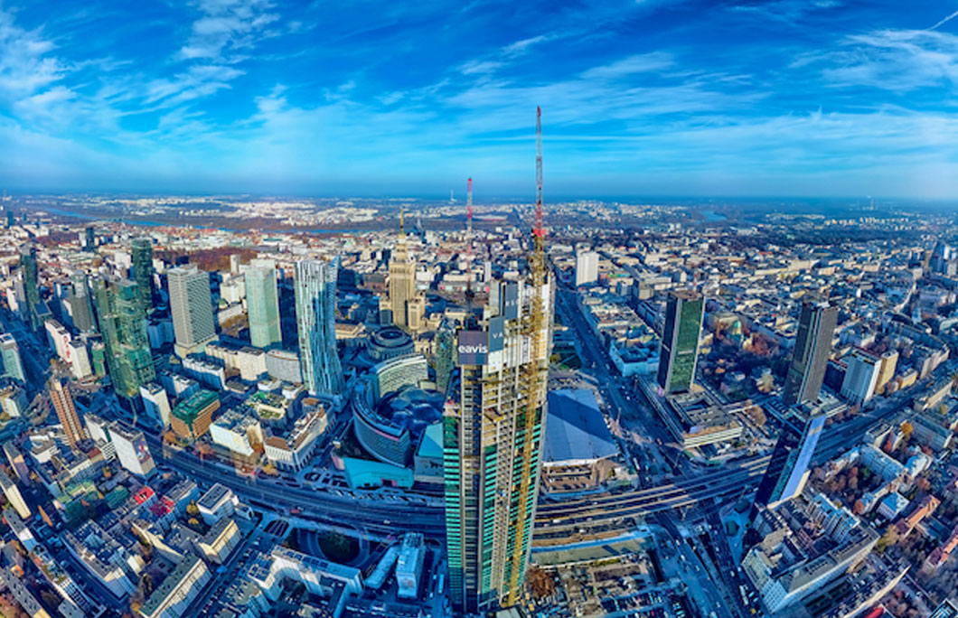 Warsaw is home to the tallest building in the EU