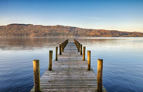 Windermere wooden jetty