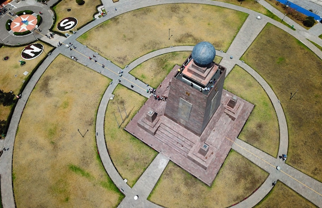 You can go inside the Monument to the Equator